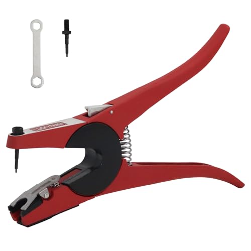 Livestock Ear Tag Pliers Animal Universal Ear Tagger Tool with Spare Pins | Cattle Ear Tagger Farm Use Tool Livestock Management Durable Ear Tag Applicator for Cattle , Goats, Sheep, Pigs