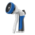RESTMO Garden Hose Nozzle, Heavy Duty Metal Water Hose Nozzle with 7 Adjustable Spray Patterns, High Pressure Hand Sprayer with Flow Control, Best for Watering Plant & Lawn, Washing Car & Pet, Blue - color: Blue