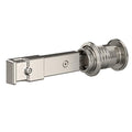 National Hardware N700-151 Barn Door Lock, Satin Nickel, 5" x 1-1/4" x 3/4" - color: Satin Nickel, size: 5" x 1-1/4" x 3/4"