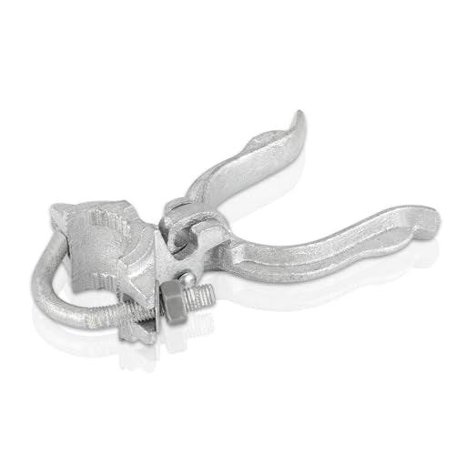 1-7/8" x 2-7/8" Chain Link Fence Gate Fork Latch | Commercial Heavy Duty - Malleable - Galvanized Gate Latch with Hole for Padlock (1-7/8" x 2-7/8") - size: 1-7/8" x 2-7/8"