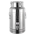 5.28 Gallon Milk Can - 304 Stainless Steel Milk Bucket with Sealed Lid, Milk Transport Barrel with Spigot for Liquid Storage, Ideal for Milk, Wine, and Beverages - size: 5.28 Gallon