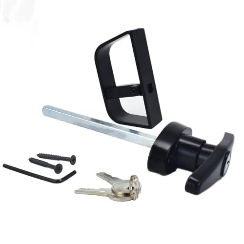 5½" Shed Door Lock T-Handle 5.5" Keyed Alike Shed Door Handle with Lock Shed Door Latch 5-1/2" T-Handle with 16 kyes 4kits - size: 5½" T-Handle Lock 4kits