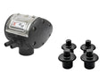 Milking Machine Plug & Pulsator Combo Kit, 4 Black Liner Plugs with 60/40 Pulsator, Vacuum Liner Caps for Cow Milker