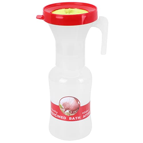 SOONHUA 400ml Soft Teat Dip Cup, Nipple Cleaning Disinfection Tool Non- Return Teat Dipper Cleaning Cup Nipple Milking Medicated Bath Cup Milking Cleaning Cup for Cow Sheep Use