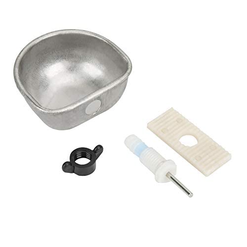 GLOGLOW Rabbit Water Feeder 10 Pack, Hanging Stainless Steel Bottle Holder with Nipple Drinker for Small Animal Cage, Automatic Dispenser for Rabbits, Guinea Pigs, Hamsters, Chinchillas