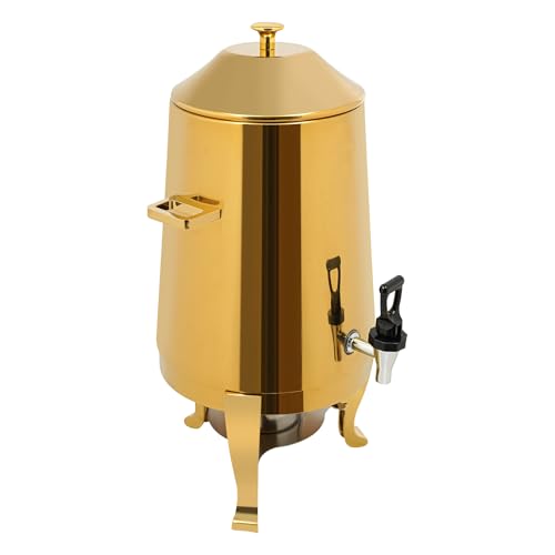 Stainless Steel Beverage Dispenser, 3.43Gal/13L Drink Dispenser with Spigot, Water Beverage Milk Can Milk Pail Bucket for Hot Water, Cold Milk, Coffee, Tea, Juice - size: 3.43Gal/13L