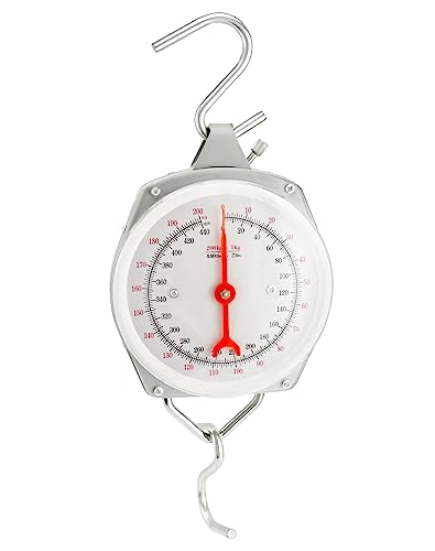 QWORK Precision Hanging Scale, 440lbs / 200kg Capacity, Dual Unit, Heavy Duty - size: 440 lb / 200 kg