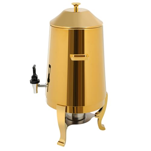 Stainless Steel Beverage Dispenser, 3.43Gal/13L Drink Dispenser with Spigot, Water Beverage Milk Can Milk Pail Bucket for Hot Water, Cold Milk, Coffee, Tea, Juice - size: 3.43Gal/13L