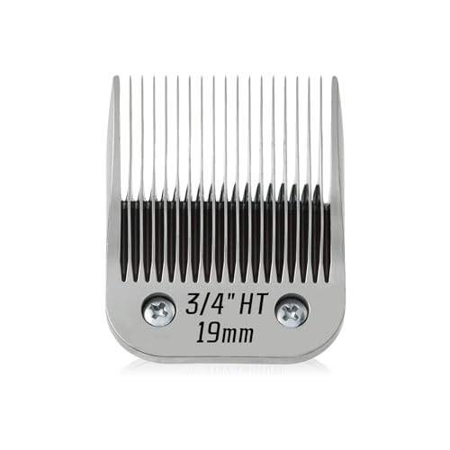 3/4 Replacement Ceramic Blades,Compatible with Oster Classic 76,Andis AGC | 19mm(3/4") Cutting Length,compatible with Oster and Andis Wahl KM10 Series Clippers - color: Size 3/4"HT