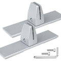 2 Packs Sneeze Guard Clamp Bracket, Sneeze Guard Shield Base for Countertop, Stick On Heavy Duty Auminum Partition Guard Clamp, Panel Support Clamps Stand for Clear Acrylic Desktop Counter Reception - size: Desktopclamp - 2pcs