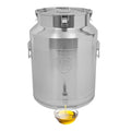 304 Stainless Steel Milk Can with Spigot, 64L/16.90Gal Metal Water Beverage Drink Dispenser with Lid, Airtight Milk Bucket Wine Pail, Food Storage Container for Kitchen Party