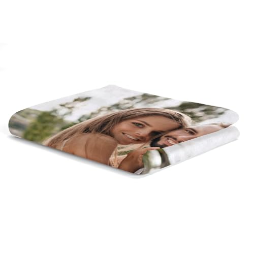 inkArts Custom Blankets with Photo, Personalized Blanket Using My Own Photo, Customized Blankets with Picture, Personalized Gifts for Women Men Baby Child - color: 1 Photos