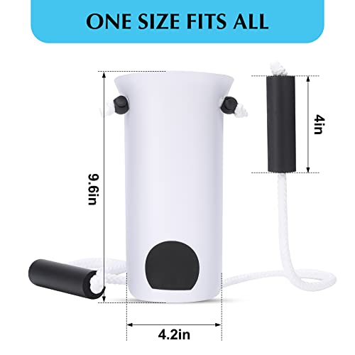 CAidRE Sock Aid - Wide 3.93" Sock Aid with Foam Handles, Sock Aide Device for Seniors, Sock Helper Easy On Easy Off for Regular Socks, White - color: White