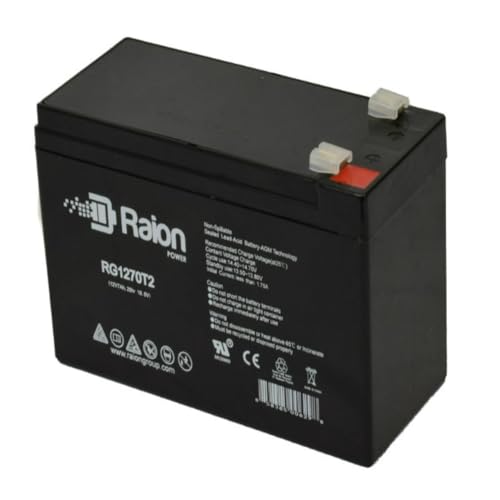 Raion Power 12V 7Ah Compatible Replacement Rechargeable AGM Battery for Gallagher S100 Solar Fence Energizer