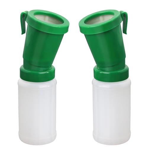 2 Pack Teat Dip Cup Non-Return Teat Dipper Nipple Cleaning Disinfection Cup | Non Reflow Dip Cup Reusable Squeeze Bottle Design Leak-Proof Pre Milking Teat Dipper for Cow Sheep Goat Cattle (Green) - color: green