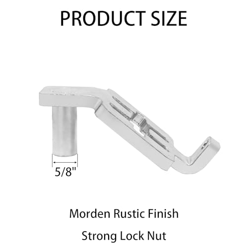 T-Post Gate Hinge Pins 5/8" Shank, Adjustable Hinge Pins for Metal T-Post, Chain Link Fence Gate, Farm & Ranch Use (1-Pack-Right-Angle)
