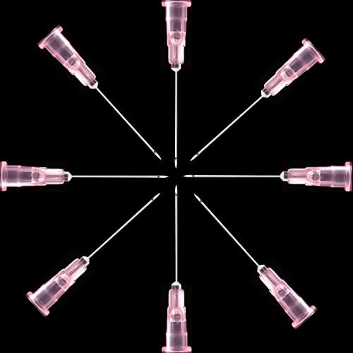 100 Pack 18Ga 1 1/2 Inch Stainless Steel Dispensing Lab Tools Accessories for Scientific Labs, Measuring and Refilling, Individually Wrapped - size: 18G 1-1/2 inch