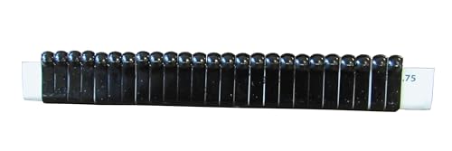 Jiffy Wing Bands Numbered - NOT Stamped Aluminum Chicken Pheasant Poultry Duck Wing Identification Tags (100, Black) - color: Black