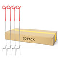 Pig Tail Step-in Fence Post, 41 Inches Stainless Steel 30Pack | for Garden and Farm and Livestock, Ideal for Electric Metal Fence Posts Red - size: 41 inch-30 pack