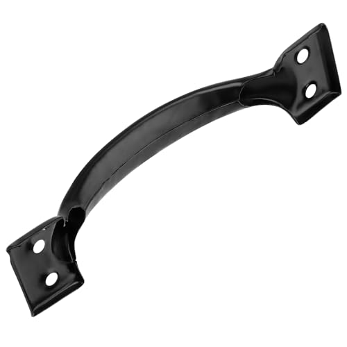 PINGEUI 30 Pack Gate Handle, 6 Inch Black Door Handle Cast Iron Sliding, Metal Long Gate Pull Handle Fence Handle for Outdoor, Garage, Interior
