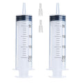 2 Pack 200ml Large Plastic Syringes for Scientific Labs, Liquid Dispensing Metric, and Multiple Uses - style: 200ml