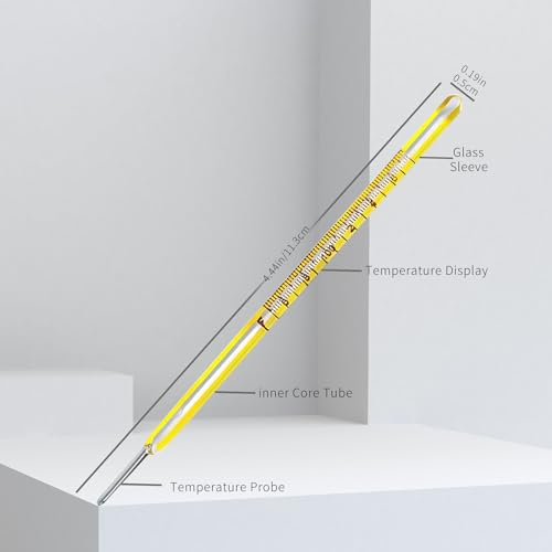 ℉ & ℃ Oral Thermometer for Adults and Kids 2PCS - Glass Basal Body Thermometer - Rectal Body Thermometer for Baby - Non Digital Infrared Thermometer - Accurate Easy Reading by AiBi TECH