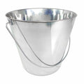 3 Gallon Stainless Steel Bucket - Flat-Side Metal Bucket 13 Quart | Rust-resistant & Durable Bucket For Food Prep Cleaning Feeding & Watering Pets & Livestock - For Crates Kennel Cages & Fences - size: 13 Quarts