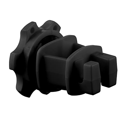 25-Pack Screw-Tight Electric Fence Round Post Insulators, Black | Wire Holding ·Two-Piece Design · Fits Round Posts · For Wire & Polywire - color: Black
