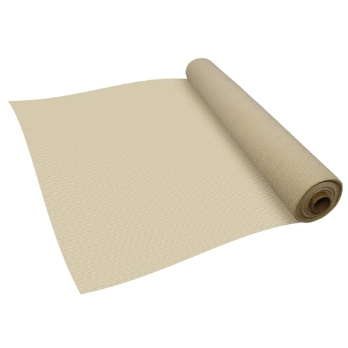 TANG Sun Shade Fabric Roll 8' x 25' Shade Cloth for Patio,Pergola Canopy Replacement Cover, Blockage UV Resistant Mesh Net Sail Sunshades Outdoor for Backyard Garden Plant Deck, Beige