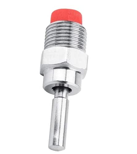 Pig Nipple Drinker Waterer,Stainless Steel,5 pcs | Thread Design,Red Cap,Long Rod,For Sows & Piglets