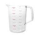Rubbermaid Commercial Products Bouncer Clear Measuring Cup, 16-Cup/4-Quart, Clear, Strong Food Grade, Easy Read for Liquid/Dry Ingredients, for Home/Professional Kitchen - size: 4 Qt