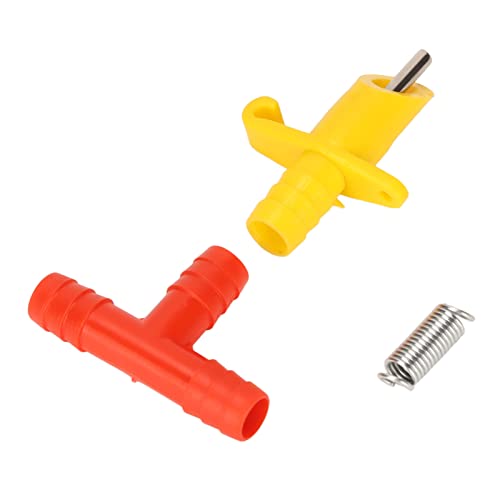 Yosoo Rabbit Nipple Drinker, 100pcs Rodent Automatic Waterer with Stainless Steel Nipple 3 Way Tee Design for Feeding Guinea Pigs Rabbits Ferrets