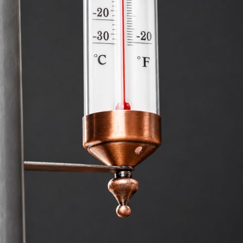 Outdoor Thermometer Waterproof for Patio Home Garden | Adjustable Angle Vintage Design 10 Inch
