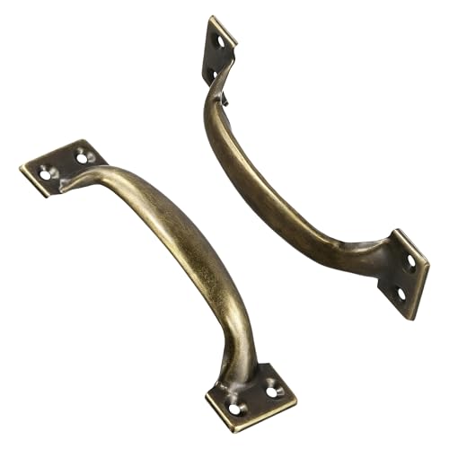 40 Pack 4.7 Inch Bronze Gate Handles, Gate Pull Door Handle with Screws Metal Door Handle for Furniture Cabinets Kitchen Drawer Dresser Outdoor Fences