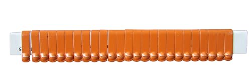 Jiffy Wing Bands Numbered - NOT Stamped Aluminum Chicken Pheasant Poultry Duck Wing Identification Tags (100, Orange) - color: Orange