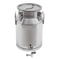 Milk Bucket With Faucet,Stainless Steel Milk Can Large Liquid Container Storage,With Sealing Lid and Carry Handle,for Wine, Oil Storage Transport (30L/8 Gal,w/Faucet) - size: 30L/8 Gal,w/Faucet