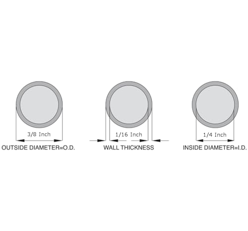 OCS Parts Silicone Tubing | 1/4" ID x 3/8" OD | 10 Feet | Multipurpose Silicone Tubing | High Temperature, Food Grade Silicone Hose Tubing for Brewing, Food, Fluid, and Gas Transfer - size: 1/4" ID x 3/8" OD, style: 10 Feet