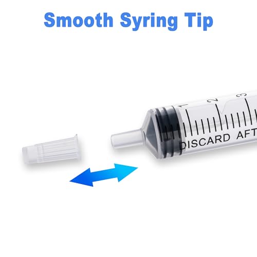 12Pack 5ml Syringes Without Needle for Liquid, Plastic Syringes with Cap for Feeding Pets, Measuring, Refilling, Oil, Individually Sealed - style: 5ML