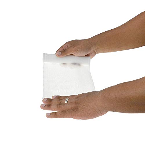 Dealmed Stretch Gauze Bandages 4 in - Non-Sterile Latex Free - 96 Rolls | Polyester Fabric, Self-Adhering, Nonstick Mesh, 4.1 yd Length, Conforming Wrap, For Arms And Legs, White, Case Pack - size: 4 Inch (Case), style: Non-Sterile