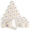36 Rolls Elastic Self Adhesive Bandage Wrap 2 Inch, Breathable Non Woven Cohesive Bandage, Vet Wrap for Dogs, Ankle Sprains Swelling Self Stick Bandage Wrap, Sports Athletic Tape White - color: 2 Inch-36 Count White