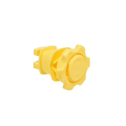 Electric Fence Wire Insulators, Screw Tight Round Post Clips, Yellow, 25 - color: yellow, size: 25