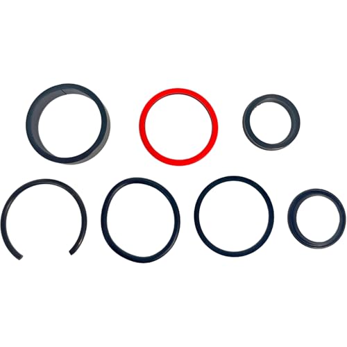 XYZIL 9616371 Bucket Cylinder Hydraulic Seal Kit Compatible with Ford New Holland Front End Loader 7106 7108 7308 Series with Cylinder Head 9600671 Tractor Cyl
