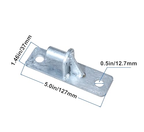 Wall Mount Gate Hinge Chain Link Fence Gate Hinges with 5/8 Hinge Pin (2 Pcs) - size: 2 Pcs