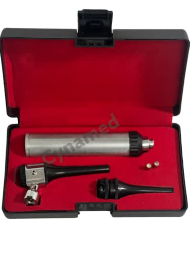 New Veterinary Diagnostic Otoscope Set Kit Vet Instrument with 2 Extra Replacement Bulb Cynamed