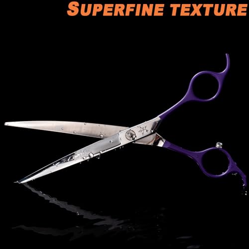 High-end Professional Dog Grooming Curved Scissors Pet Curved Shears 7.5 Inches Extremely Very Sharp Made Of Stainless Steel Alloy By Hand For Dog Cat Groomer - color: 7.5inch Curved Shears