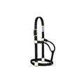 Weaver Leather Original Non-Adjustable Nylon Horse Halter, Black, Yearling