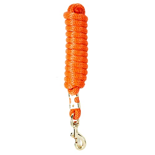 Mustang Poly Lead Rope 9ft. with Bolt Snap - color: Orange