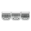 7F/5F/4F Dog Grooming Blades Set,Compatible with Andis,Oster A5,Wahl KM10 | Include 7F/5F/4F Detachable blade ,3 Count,Made of Stainless Steel - size: 7F+5F+4F