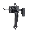 HILLMASTER Thumb Gate Latch for Wooden Fence,Self Locking Thumb Latches Fence Latch with 9in Gate Handle,Heavy Duty Door Latch Gate Hardware Kit for Outdoor Garden,Metal Gate,Vinyl Fence,Black Finish