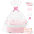 Yeezube Woven Basket Gift Basket Storage Baskets with Gift Bag Card Ribbon Tissue Paper for Wedding Gifts Empty Graduation Gifts Stuffers Baby Shower